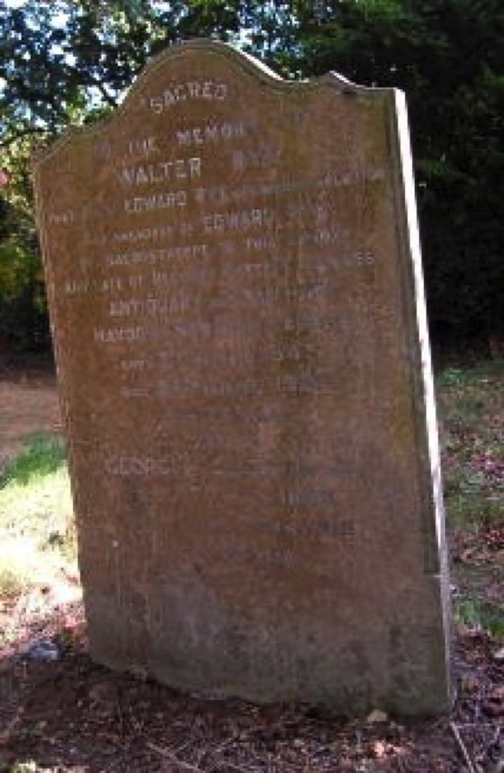 Walter Rye's grave